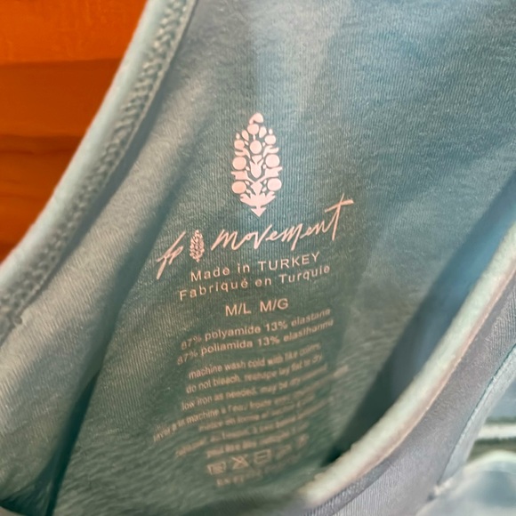 Free People NWT Every Single Time Runsie Size M/L in Cascade-Blue Turquoise😍🤩 - Picture 8 of 10